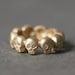 Baby Skull Band Ring in 14K Gold with Diamonds UNISEX