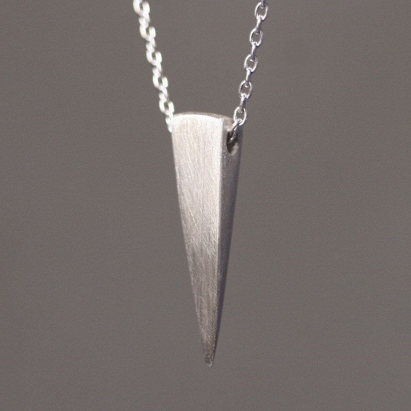 Single Spike Necklace in Sterling Silver