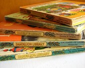 5 Vintage Children's Flip Books - Grimm Fairy Tales Babar