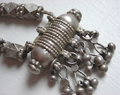 Silver Tribal Necklace : Yemen Bedouin Jewelry, Dangly Statement Piece