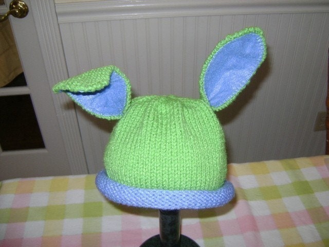 Baby Bunny hat in  Blue\/Green\/Any Color