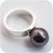 Tahitian Black Pearl Ring - Gigantic