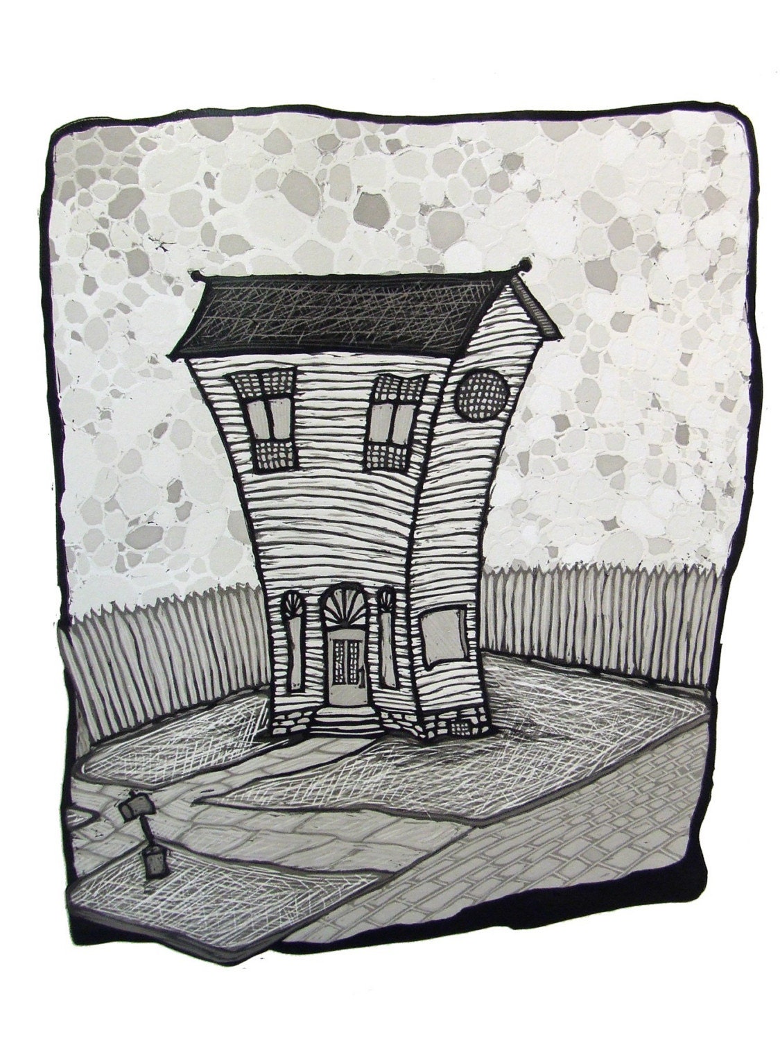 No Sense Dwelling In It- reduction relief print