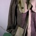 Jodene's Boyfriend Cardigan jacket-- asymmetrical buttoned sweater with pocket and adjustable collar.
