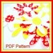 Gerber Daisy Flower PDF Pattern - Quilting - No Sew Iron On - Sewing - DIY - Template - Scrapbooking Design Instant Download