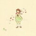 Children's Wall Art Print - May Flowers - 8x8 - Girl Kids Nursery Room Decor