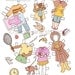 Paper Dolls - PDF Printable - School Days - 6 dolls and outfits