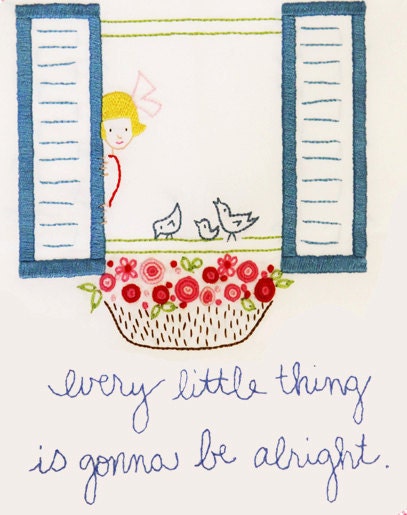 Embroidery Pattern PDF- 3 Little Birds
