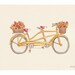 Children's Wall Art Print - Going Tandem - 8x10 - Kids Nursery Room Decor