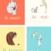 Children's Wall Art Print - Be Happy - 8x10 - Kids Nursery Room Decor