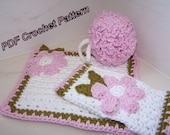 Crochet PATTERN for Luxury Spa Bath Set in PDF Format Number 104