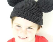 Mouse ears crochet beanie - any size
