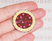 Hearts and Chocolate Pie - miniature 1/12 Scale