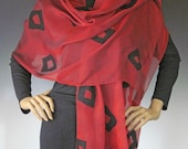 Rough Cut Diamonds Shawl Ruby