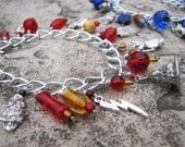 Harry Potter Charm Bracelet - Available in Gryffindor, Ravenclaw, Slytherin & Hufflepuff
