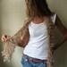 Nude ribbon scarf