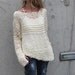 White sweater / ivory sweater / Ivory cream sweater asymmetrical Version2 oversized grunge sweater Ltd Edition