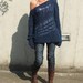 Blue sweater / Electric blue asymmetrical Version2 oversized grunge sweater LTd Edition