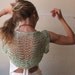 Jade green short sleeved bamboo shrug