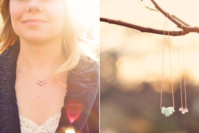 Amazonite Triple Spike Necklace