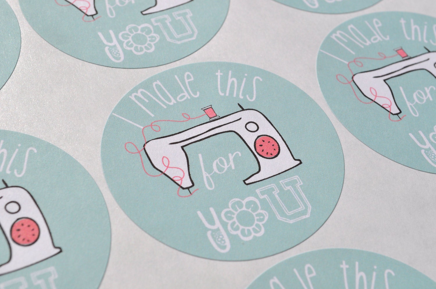 I Made You Something Packaging Sticker Labels