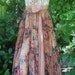 Boho floral dress ruffle cotton tea stained romantic shabby wedding prairie bohemian rose medium by vintage opulence on Etsy