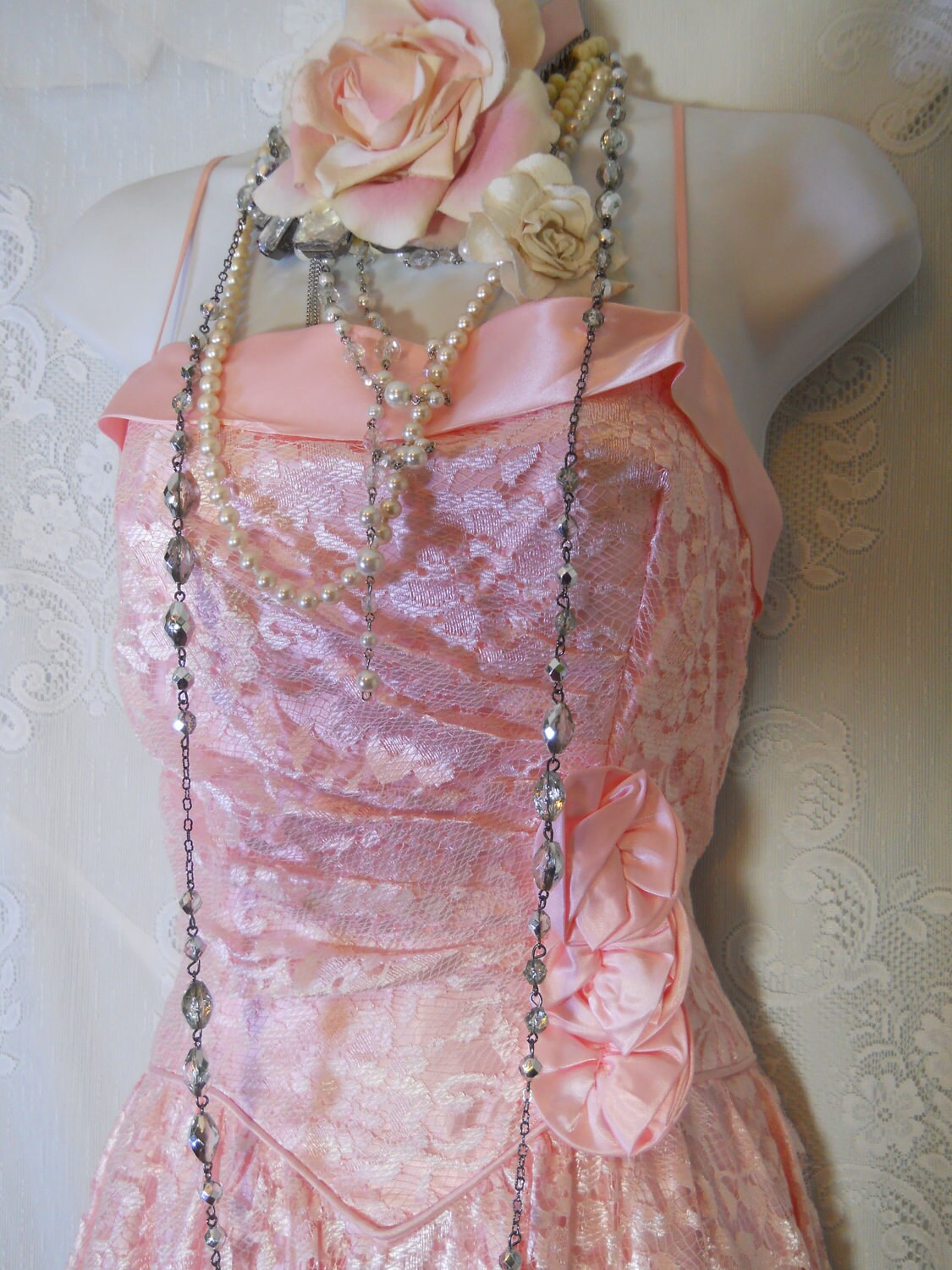 Pink Lace Gown
