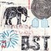 Original Mixed Media Abstract Collage Art - Beast