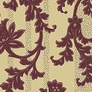 Northcott Fabrics, Victorian Courtship, Berry Floral Stripe