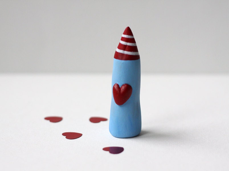 Little Home No 130 - little clay house with big heart