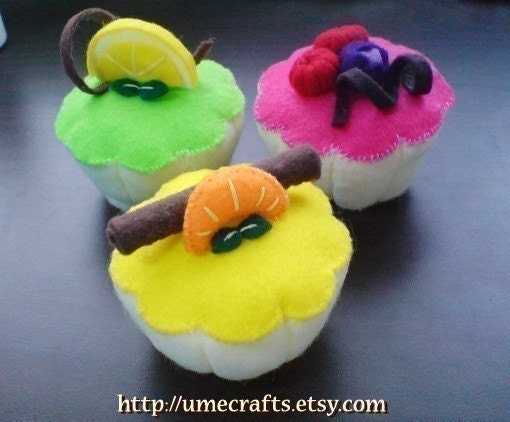 3 Delicious Felt Fruit Sorbets (Patterns and Instructions via Email)