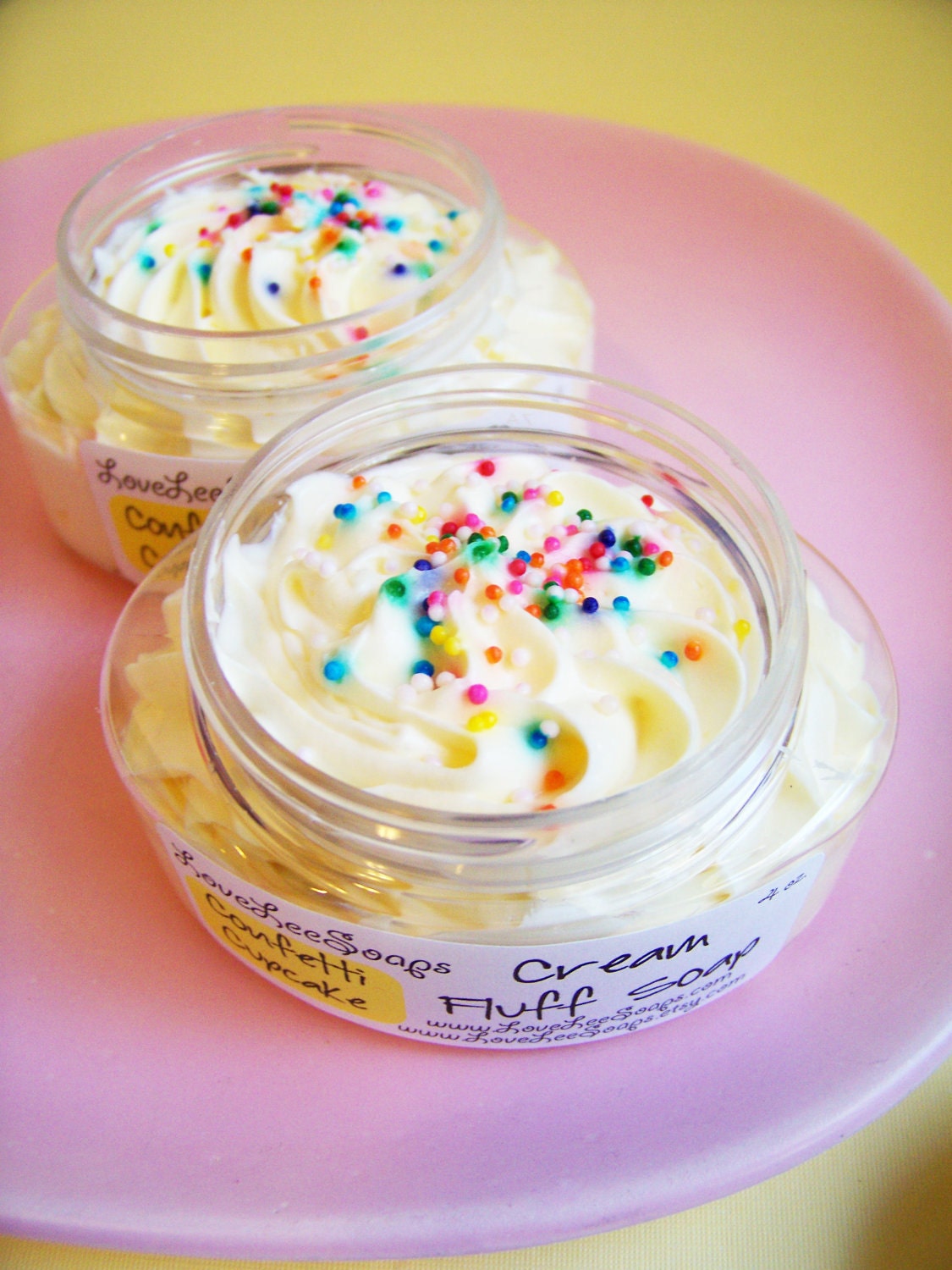 Confetti Cupcake Cream Fluff Soap (4 oz.)