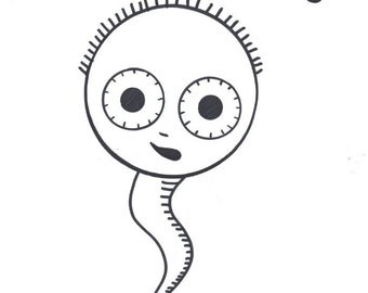 GOT TISSUE GEEK SPERM CARTOON BY BETHANN SHANNON