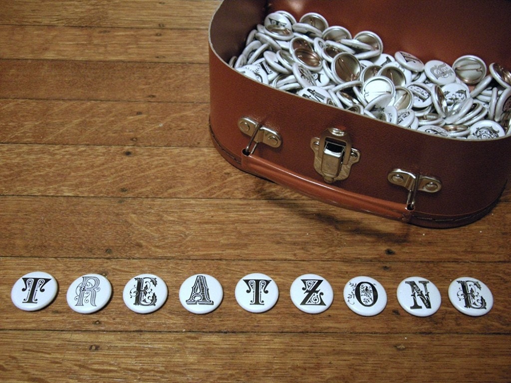 vintage alphabet buttons