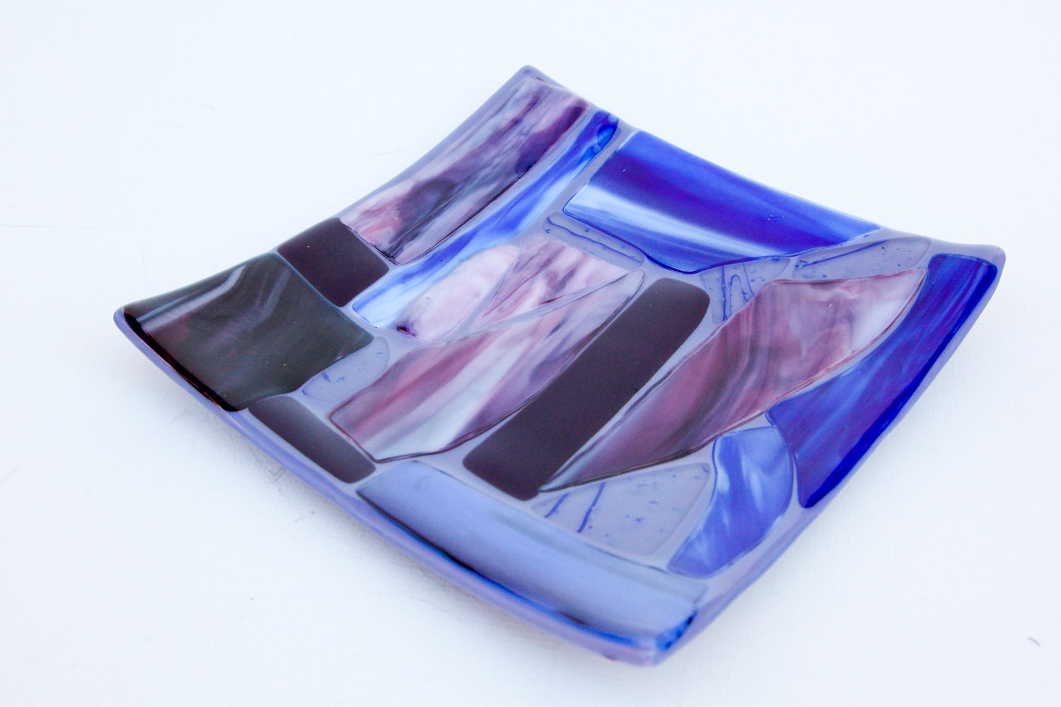 Fused Glass Mosiac Plate