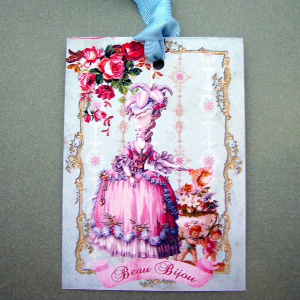 Marie Antoinette French Gift Tags