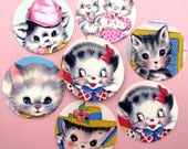 Cat Stickers Cute Vintage