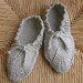 Yaprak Sifa Silverized Cotton Ballet Slippers