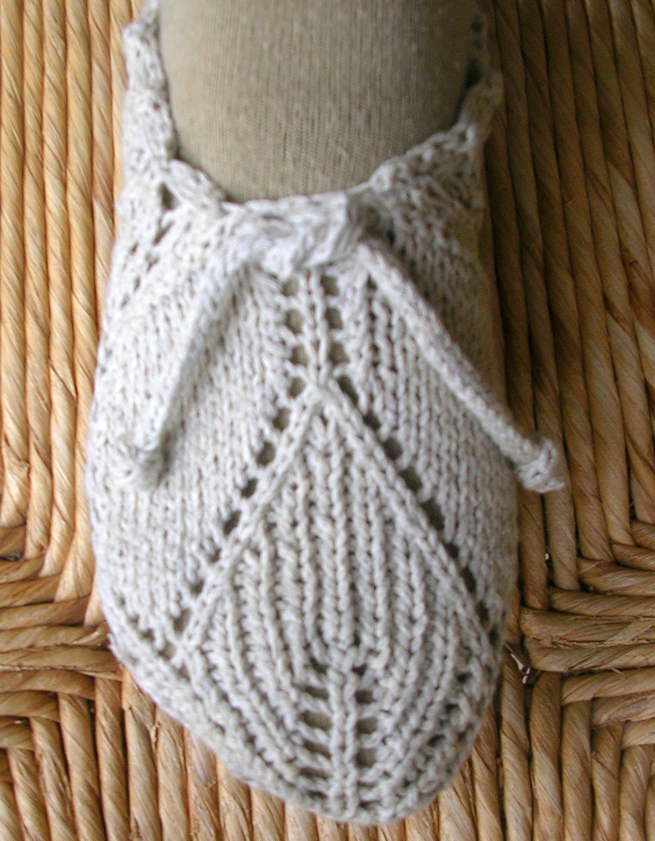 Yaprak Sifa Silverized Cotton Ballet Slippers