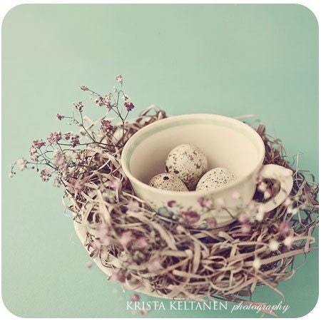 Easter postcard - Pretty little eggs