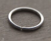 9mm 20g Silver Endless Curl - One nose ring / cartilage hoop in sterling silver