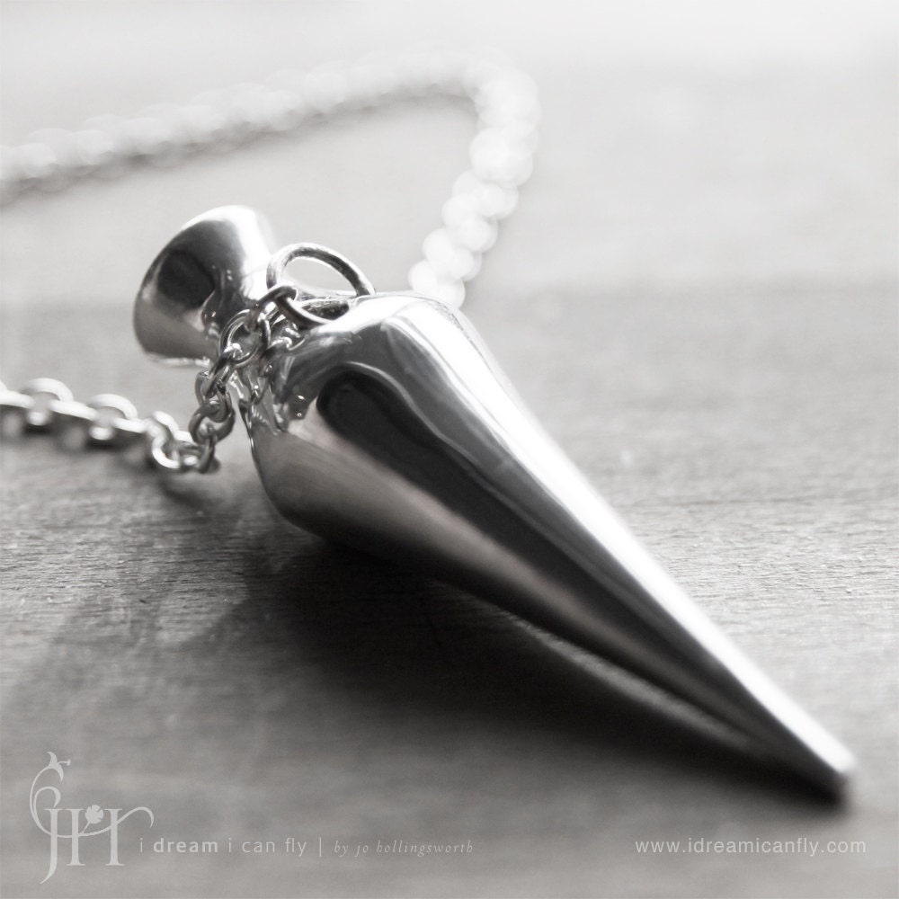 Bottle necklace - Amphora in polished sterling silver - PRIORITY MAIL