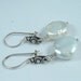Freshwater Coin Pearl Earrings With Bali Earwires E-202 DESIGNS BY Suzze