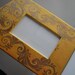 Gold Swirl Painted Canvas Picture Frame