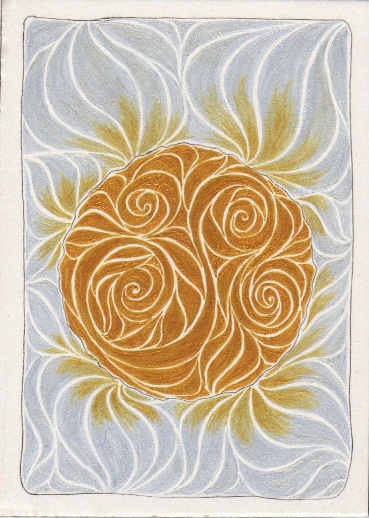 Original ACEO Iridescent Sun