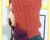Instant Etsy Download PATTERN - Karla Chunky Crochet Hoodie Neckwarmer Pattern -  Textured Urban Charmer - Bonus BETHENA Chunky Pattern