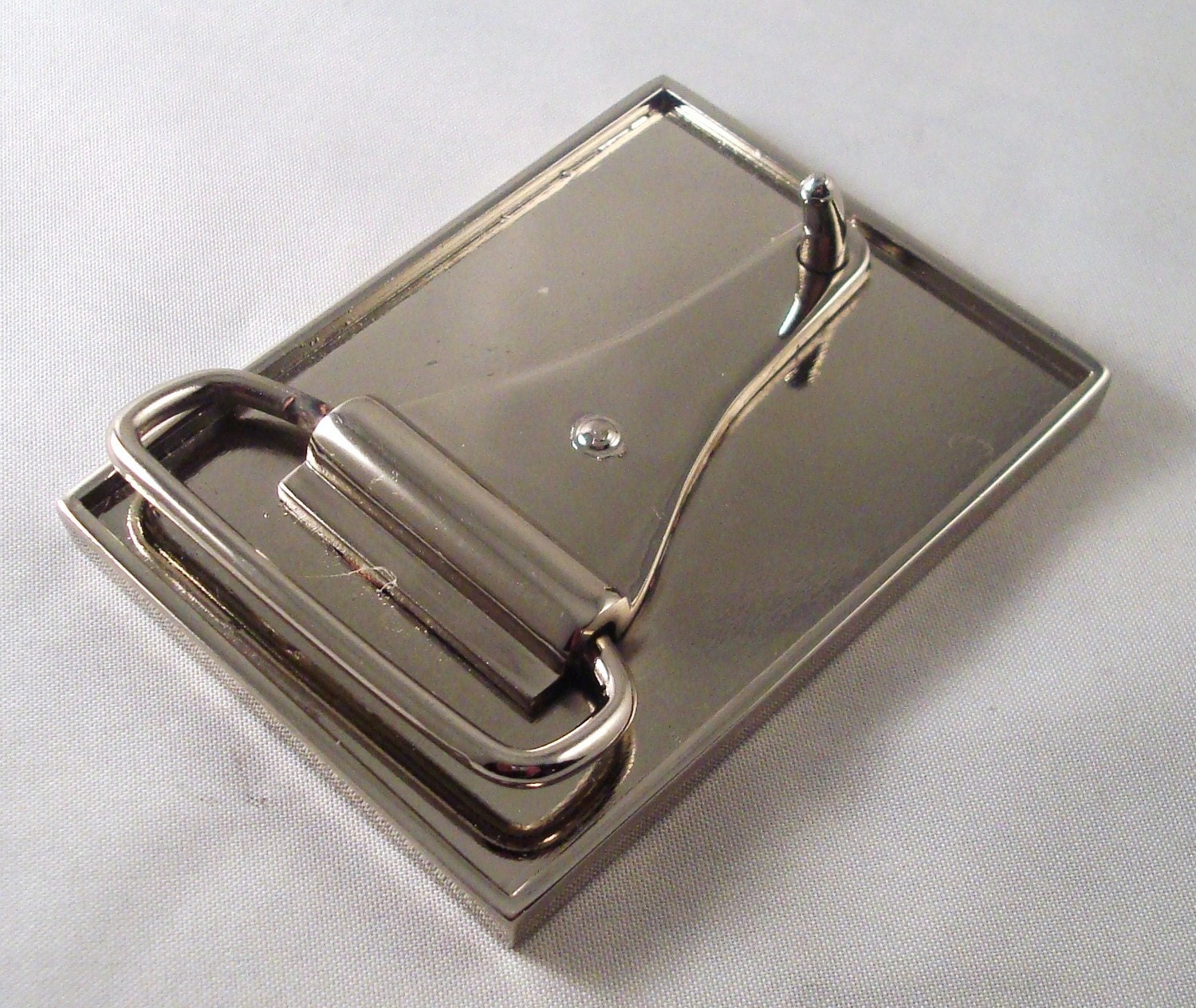 Belt Buckle inlaid with altered Lego (r) plate