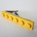 Tie Bar Clip made with Bright Yellow Lego (r) plate