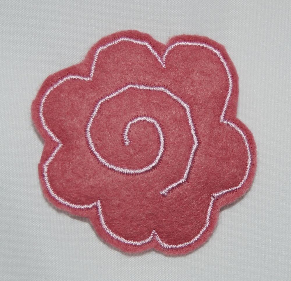 Shabby Rose Wool Felt Hair Clip by Chic Baby Rose