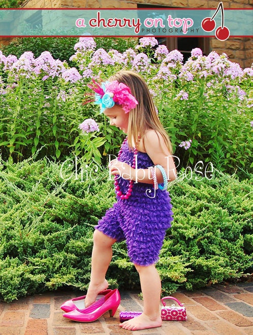 The Original Big Girl Lace Petti Romper by Chic Baby Rose in 21 Colors